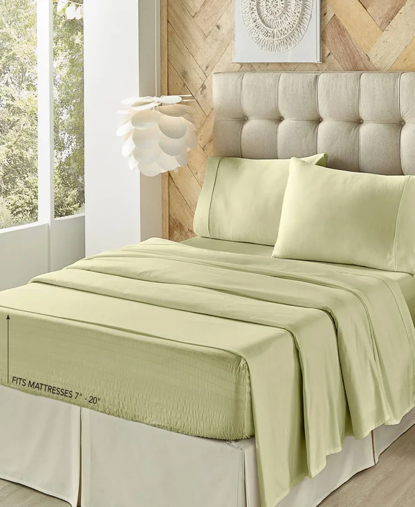J Queen New York Royal Fit 300TC Sheet Set - Light Blue - King