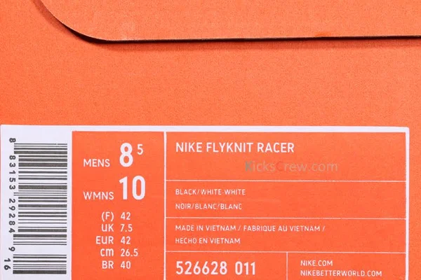 Nike Flyknit Racer Shoes - Size 9