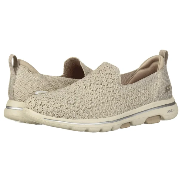 Skechers Women's GOwalk 5 Brave Slip-On, Taupe