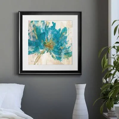 Blue Infusion I - Picture Frame Painting Print on Paper Red Barrel Studio Frame Color: Black Framed Paper - Size: 32x22 H x 32x22