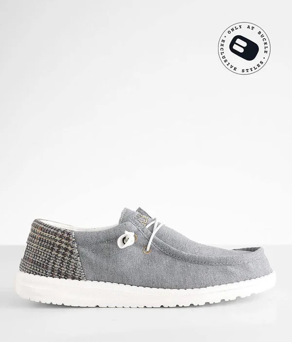 Hey Dude Wally Funk Shoe - Grey US 8 - Men's