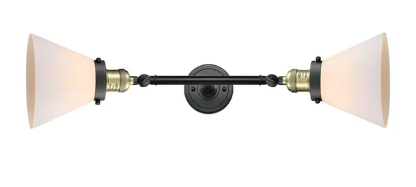 Innovations Lighting Large Cone 2 Light Bath Vanity Light 208 OB G43 (Bronze)