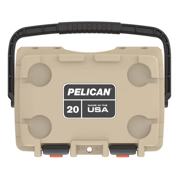 Pelican 20qt Elite Cooler - Tan - Orange