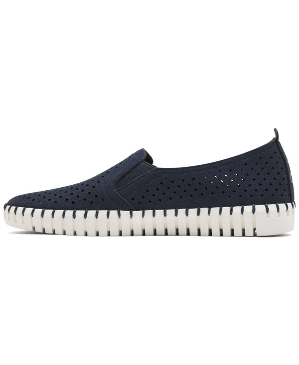 Skechers Women's Sepulveda Blvd - A La Mode Slip-On Shoes - Navy, 7.5
