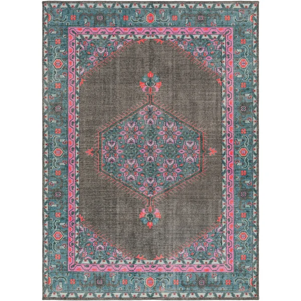 Hand-Knotted Alford Traditional Wool Area Rug (3&6 x 5&6) Purple Blue