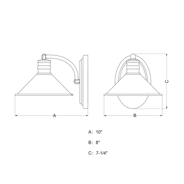 Vaxcel International W0283 Akron Vanity Light Oil Rubbed Bronze