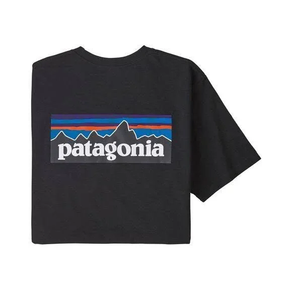 Patagonia P-6 Logo Pocket Responsibili-T-Shirt - Men's Black, Xs