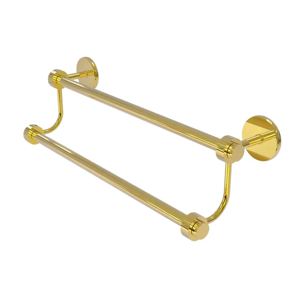 Allied Brass Satellite Orbit Two 30 in. Double Towel Bar, Polished Brass