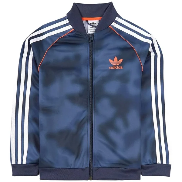 Adidas Originals - Kids - Camo 3 Stripes Track Jacket - Track Jackets - Blue