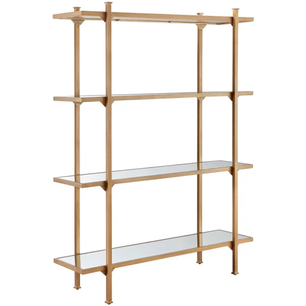 Madison Park Adelaide Bookcase - MP131-0916 Antique Gold