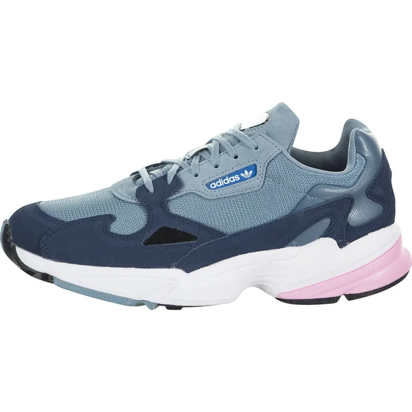 Adidas Women's Originals Falcon Suede Casual Shoes, Raw Grey/Light Pink, 8.5