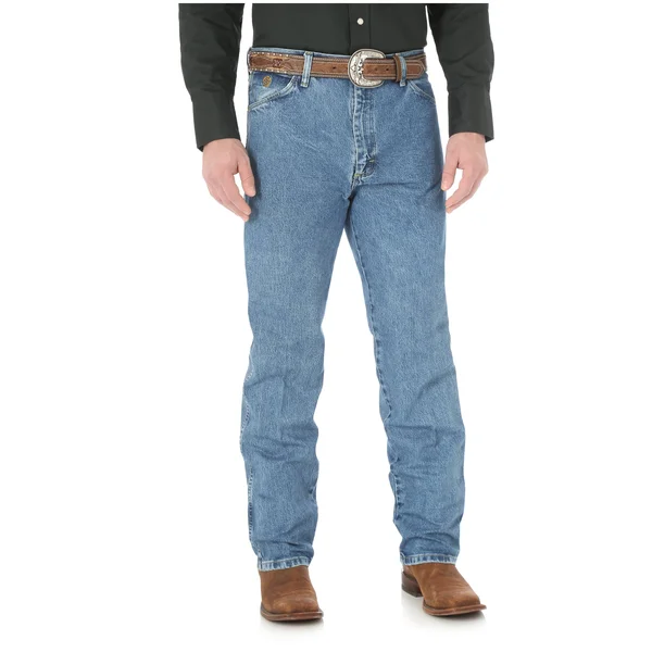 Wrangler Men's George Strait Cowboy-Cut Original-Fit Jeans - Stone Wash (32)