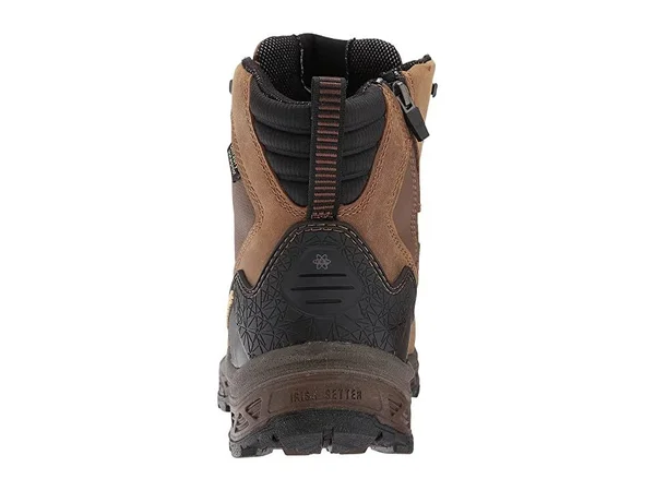Irish Setter Men's Kasota Waterproof 6 inch Side Zip Safety Toe Work Boots, 14 2E, Brown