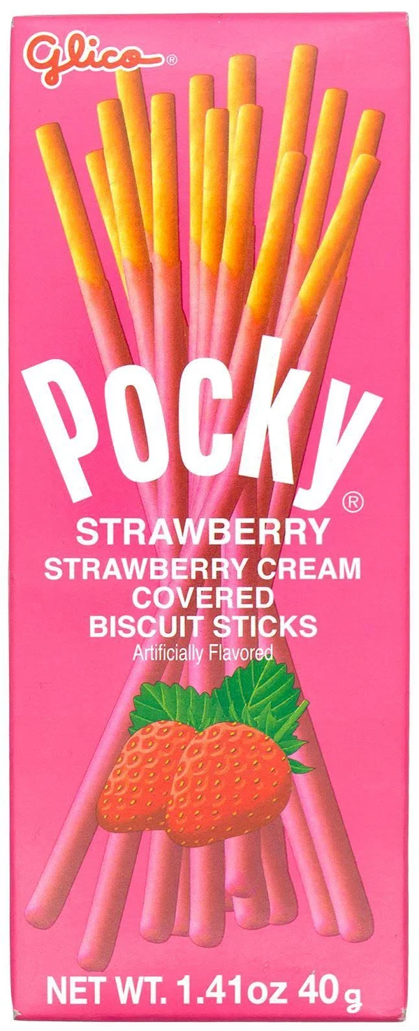 Pocky Cream Covered Biscuit Sticks Chocolate - 1.41 Oz-20 Count