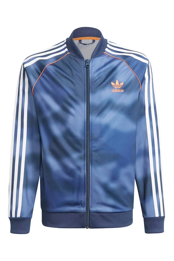 Adidas Originals - Kids - Camo 3 Stripes Track Jacket - Track Jackets - Blue