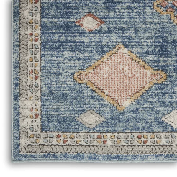 Nourison Concerto CNC14 Area Rug, Blue, 6&7x22 x 9&6x22