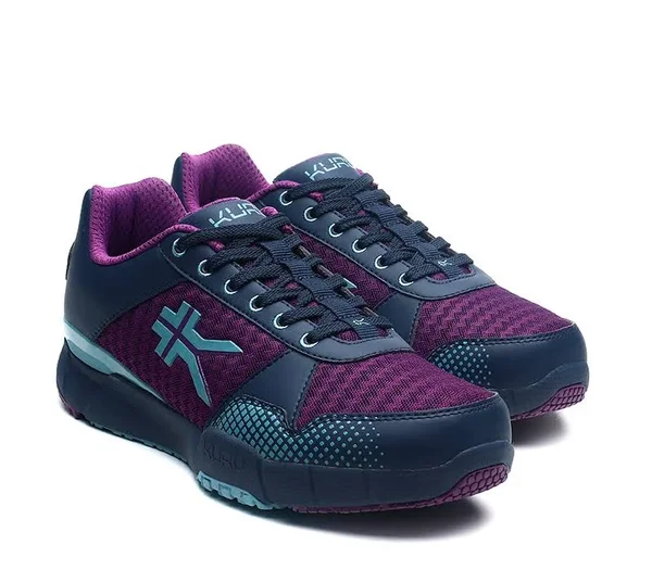 Kuru Footwear Women's Quantum Shoes in ElectricGrape/MidnightBlue Size 10.5, Mesh - Best Shoes for Plantar Fasciitis Heel Pain