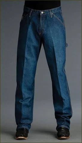 Mens Cinch Blue Label Carpenter Medium Stonewashed Jeans - MB90434002