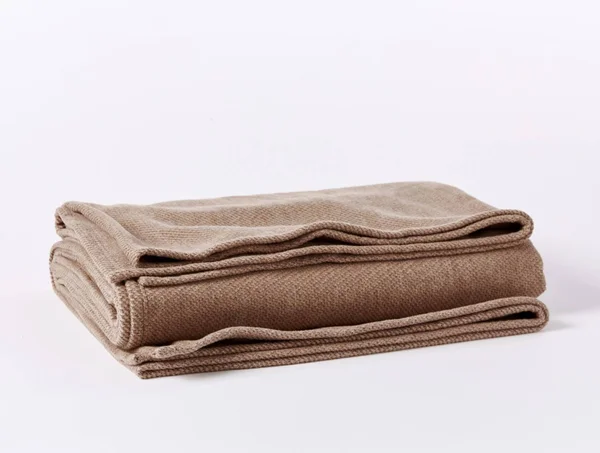 Coyuchi, Sequoia Washable Organic Full/Queen Blanket Sandalwood