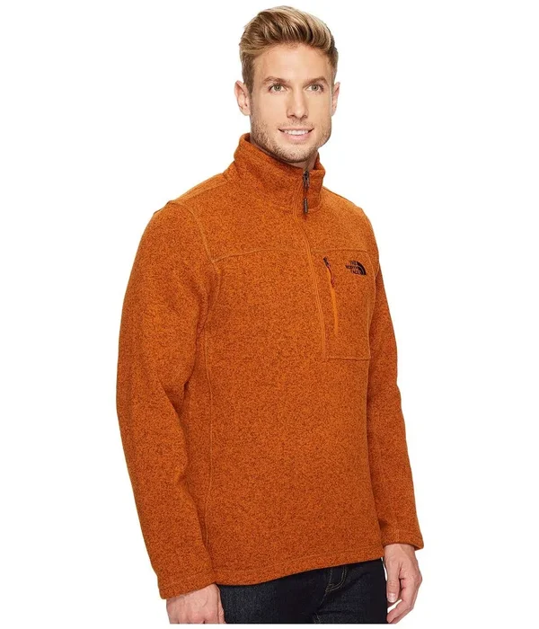 The North Face Gordon Lyons 1/4 Zip Jacket - Men's Autumnal Orange Heather, L