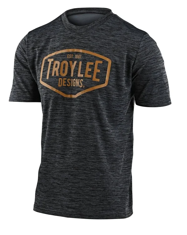 Troy Lee Designs Flowline Station Jersey - M - Heather Dark Moka-Blue