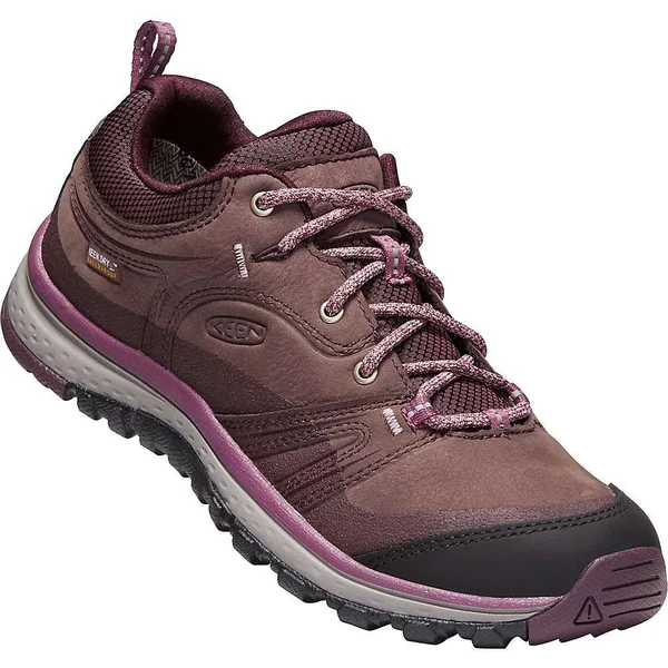 KEEN Women's Terradora Leather Waterproof Shoe - 7.5 - Peppercorn, Wine Tasting