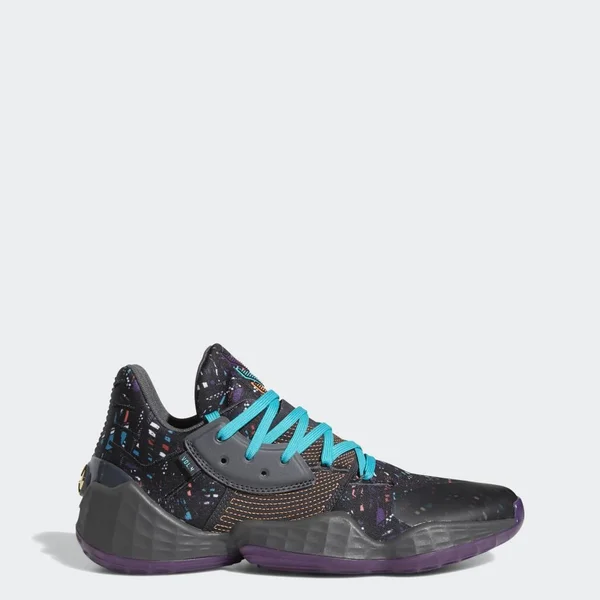 Adidas Harden Vol. 4 Basketball Shoes, Men's, Size: Small, Black