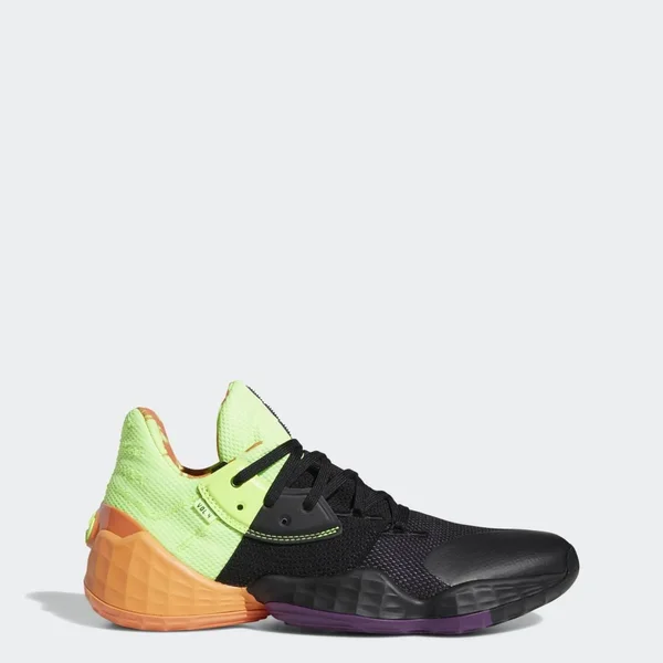 Adidas Harden Vol. 4 Core Black/Amber Tint-Glory Purple FV4713 Men's - 10.5