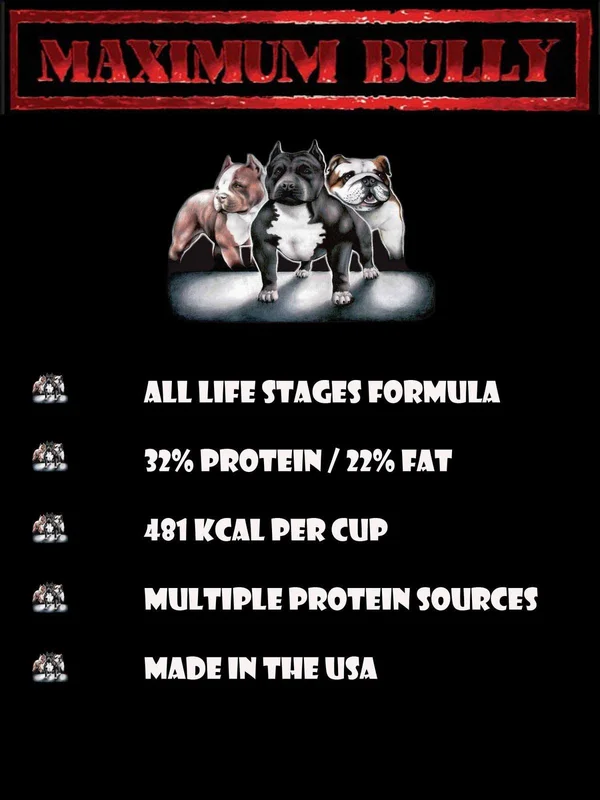 Maximum Bully Dog Food, 33 lb