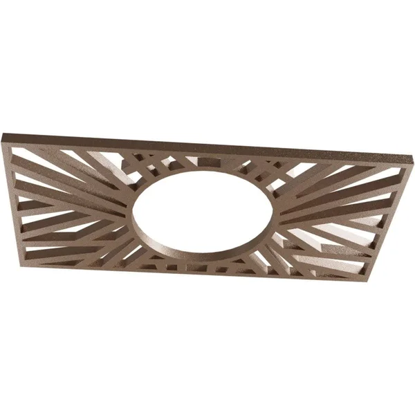 Ekena Millwork CMPP26X13HOAPG 26x22W x 13x22H x 9 5/8x22ID x 3/4x22P Hoover Architectural Grade PVC Pierced Ceiling Medallion, A