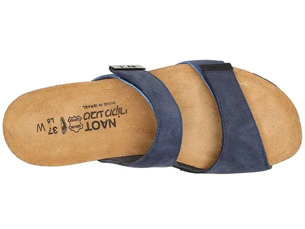 Naot Women's Jacey Slide, Size: 43, Navy Velvet/Oil Blue/Oil