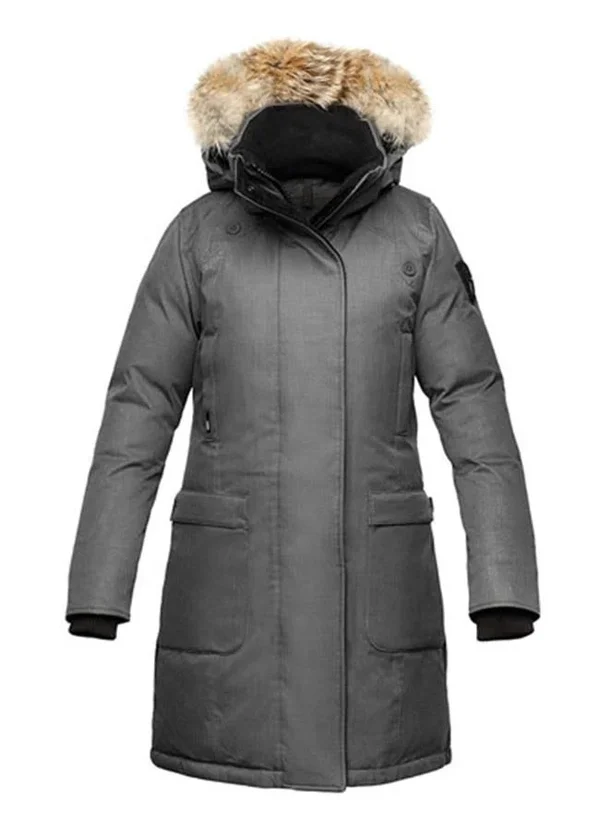 Nobis Merideth Parka - Women's -Crosshatch Steel Grey-X-Small