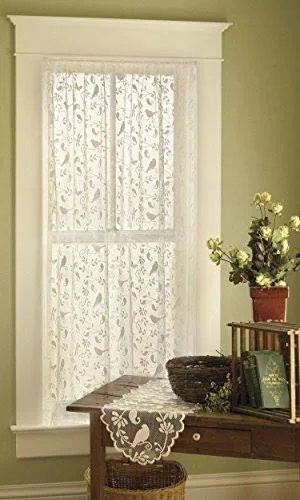 Heritage Lace Bristol Garden Panel White, 63 inch