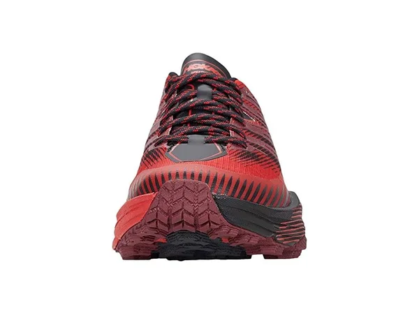 Hoka One One Men's Speedgoat 4 - 8.5 - Cordovan - High Risk Red