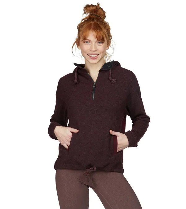 Prana Hartlie Pullover - Women's Small Mulled Wine Heather