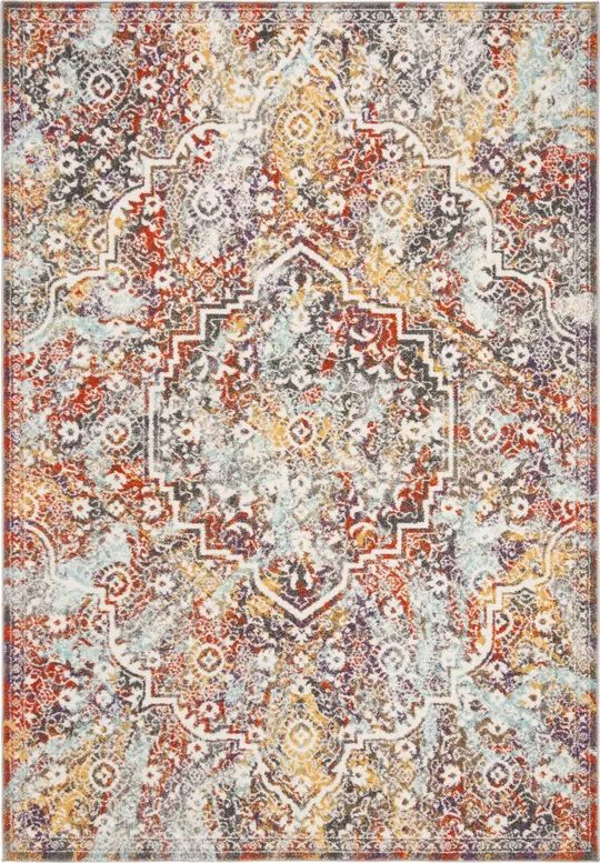 Safavieh Madison 900 MAD946G 6& x 9& Light Grey - Light Blue Rug