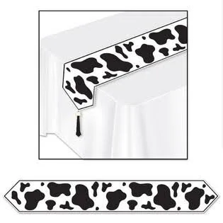 Beistle (12ct) Printed Cow Print Table Runner