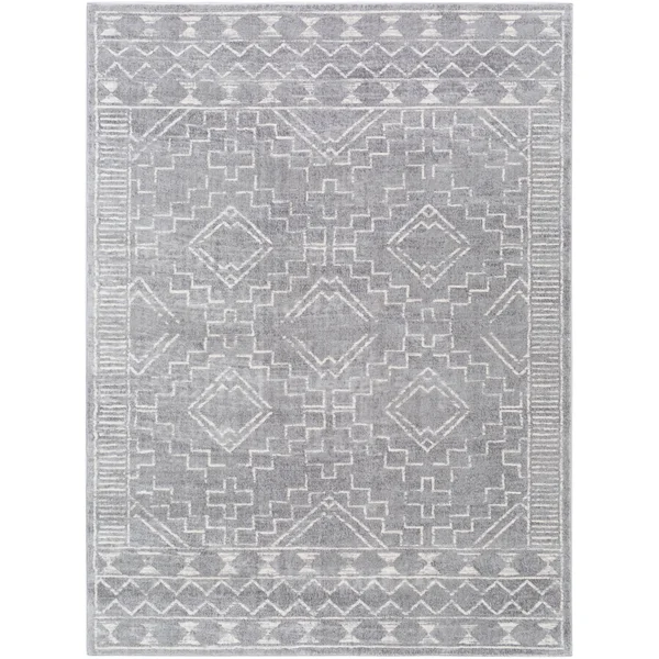 Talla Bohemian Global Area Rug - 9& x 12&3x22 - Ivory