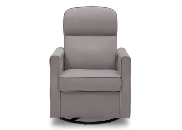 Delta Children Clair Slim Nursery Glider Swivel Rocker Chair, Graphite