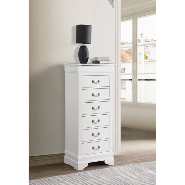 Glory Furniture Louis Phillipe G3190-LC Lingerie Chest - White