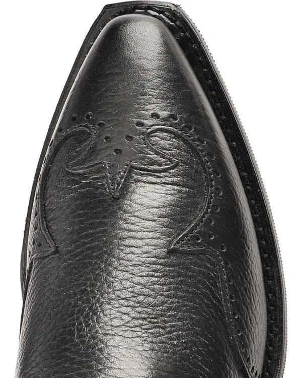 Abilene Men's Western Wingtip Zipper Boot - 6445s - Size: 11.5, Black