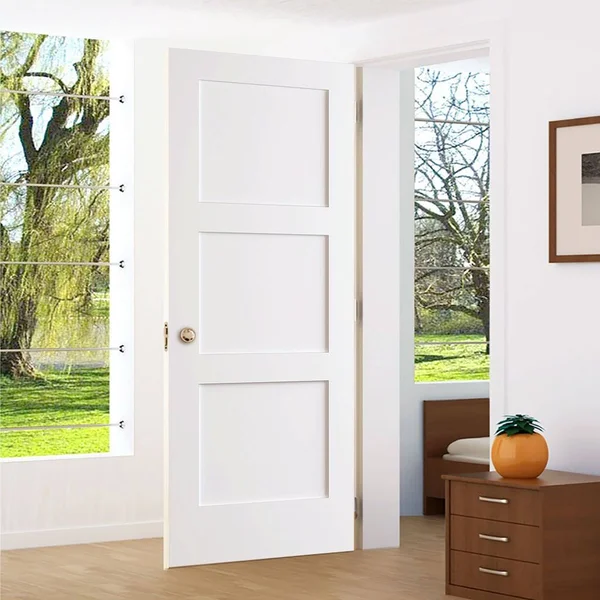 3-Panel DOOR - Kimberly Bay Interior Slab Shaker White 80 in. x 30 in.