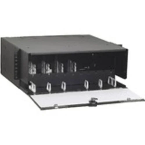 Panduit Opticom QuickNet Rack Mount Fiber Cassette Enclosure Patch panel housing - 4U - Black
