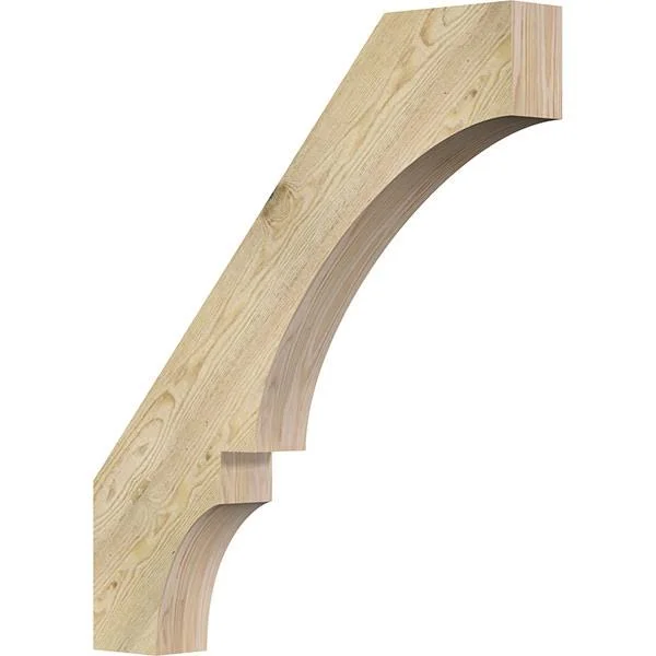 Ekena Millwork 4x22W x 30x22D x 34x22H Balboa Rough Sawn Brace, Douglas Fir