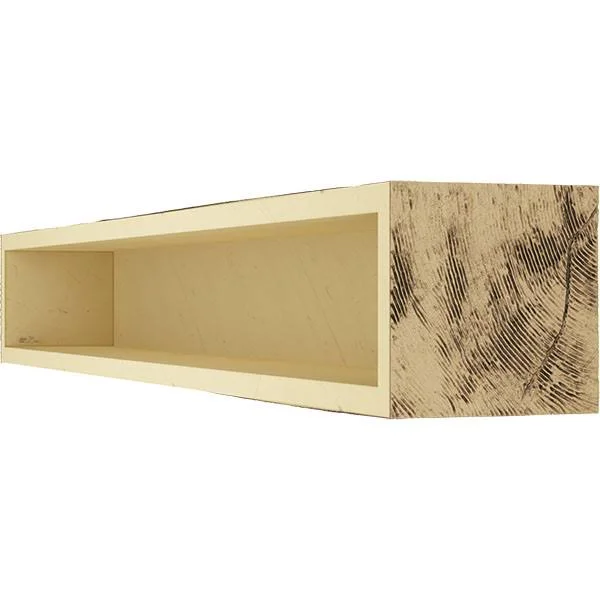 Ekena Millwork MANUKP06X08X72NG 6x22H x 8x22D x 72x22W Knotty Pine Faux Wood Fireplace Mantel - Natural Golden Oak