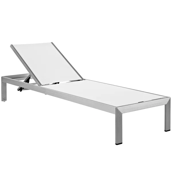 Modway Shore 2 Piece Outdoor Patio Aluminum Set - Silver Gray