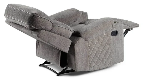 Steve Silver Crawford Warm Gray Fabric Manual Recliner