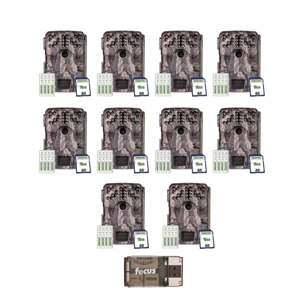 Moultrie A-900i 30MP Trail Camera, 10 Pack - Camouflage