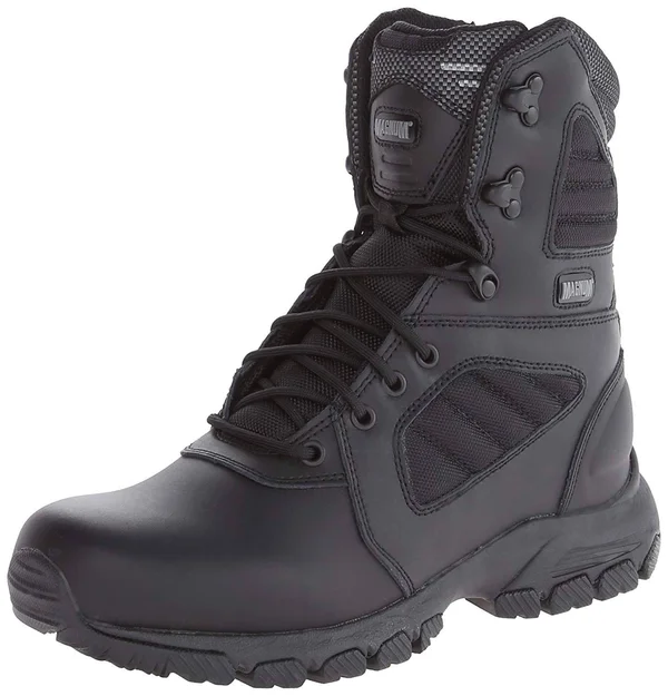 Magnum Men's Response III 8.0 Side Zip, Black Leather