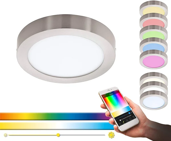 Eglo 96678 FUEVA-C Ceiling Light in Satin Nickel - One Size